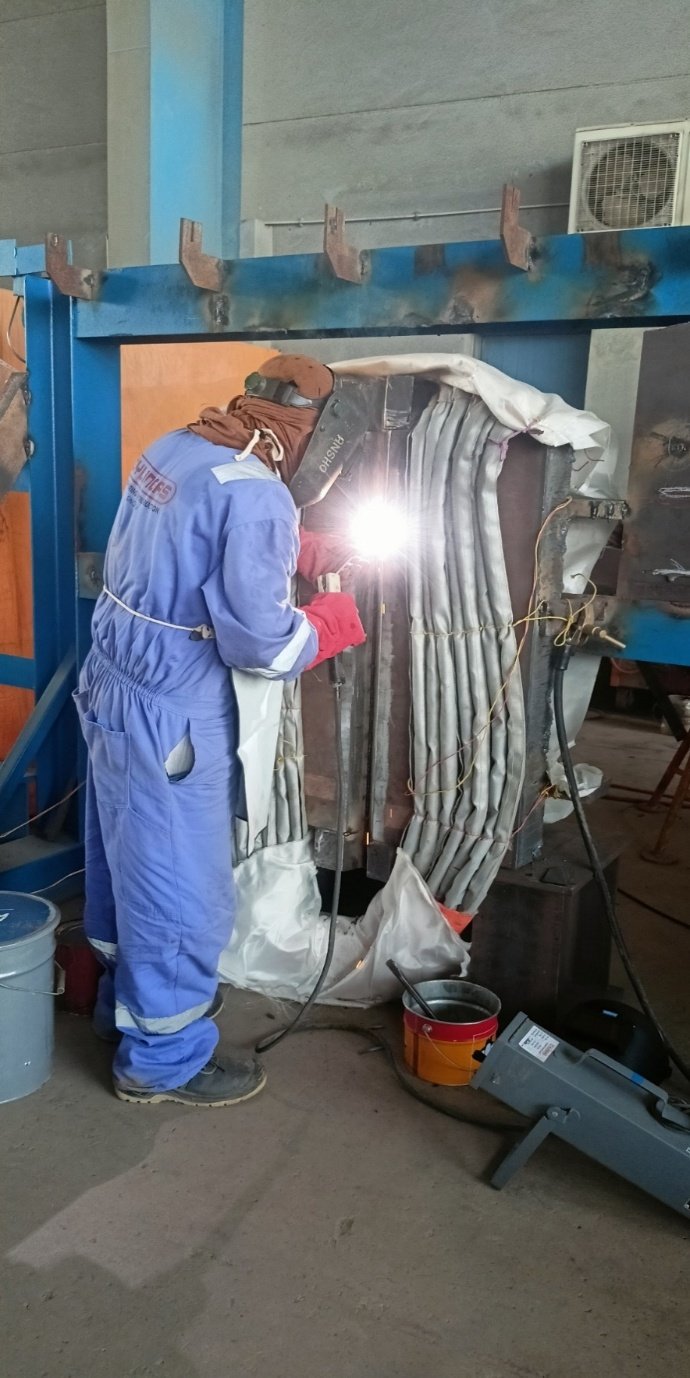Mechanised FCAW on a heavy-wall joint