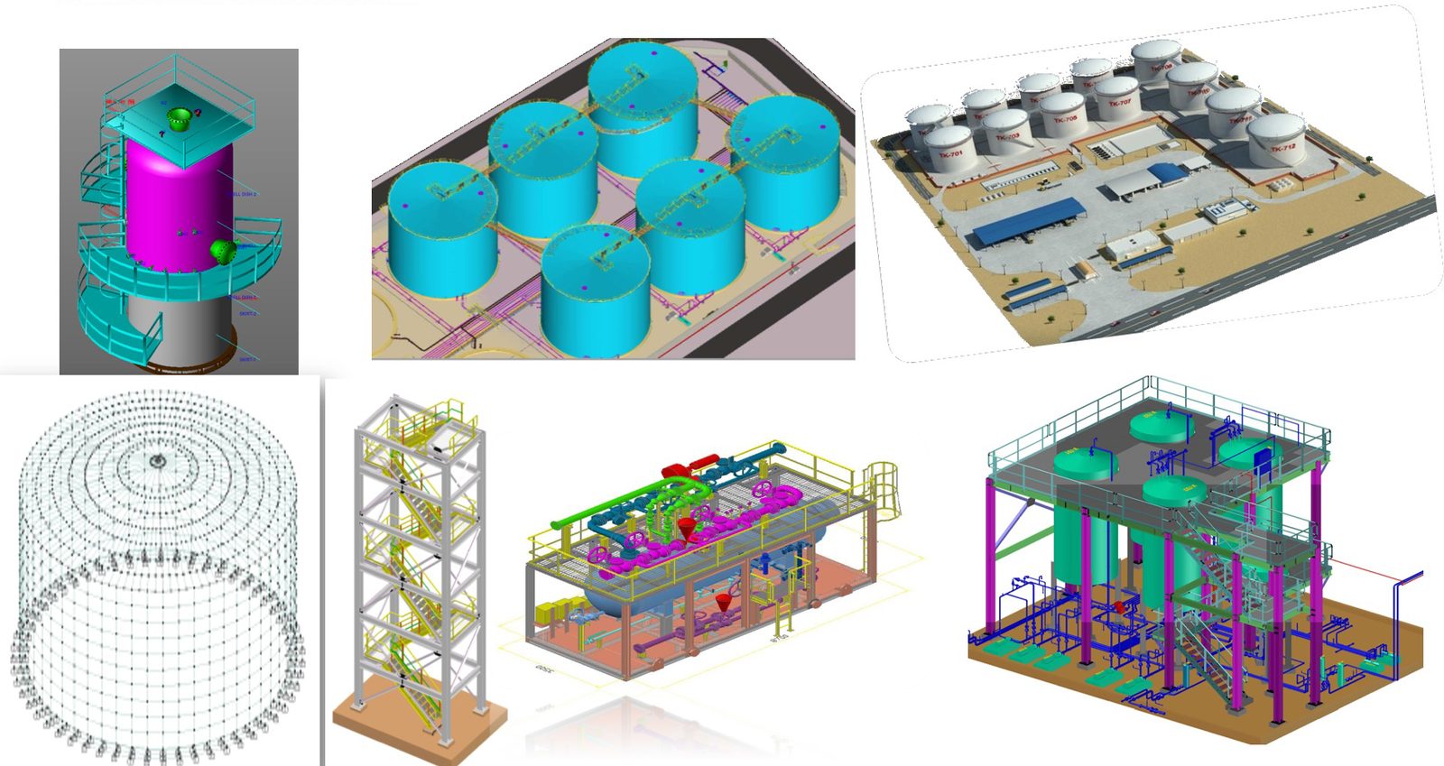 Engineering and Design Services — 3D plant models, tank and vessel design, piping and structural models