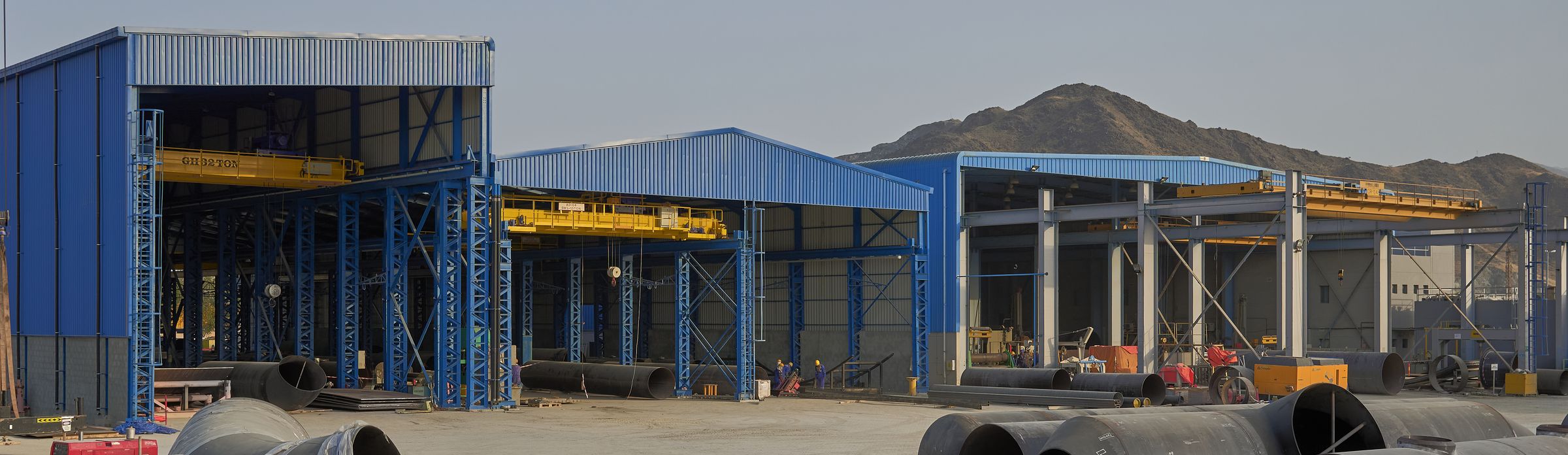 Heavy fabrication bays at Al Hayl, Fujairah
